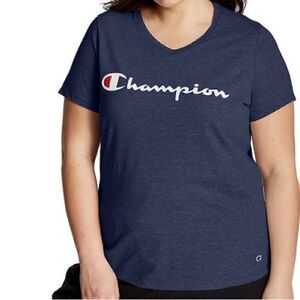 🆕 Champion Classic Graphic V Neck T-Shirt size 1X